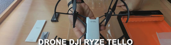 Desempaquetado del drone TELLO de Ryze y DJI